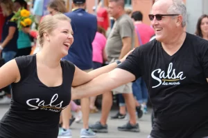 Salsa dancing is a great physical activity for all ages and just plain fun. Visit Salsa on St Clair this summer