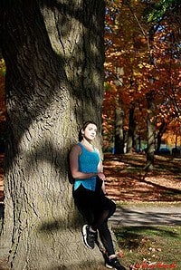 Walking about High Park, Toronto on a sunny autumn day