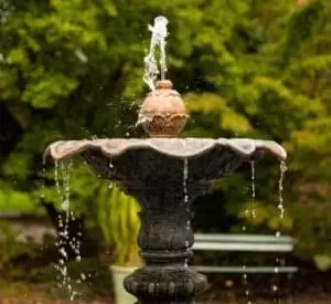 The Victorian Garden in Halifax - the public fountain