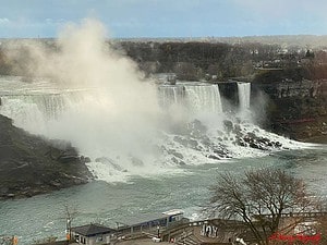 Niagara Falls view from Sheraton Fallsview Hotel
