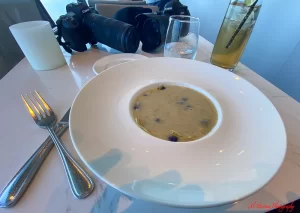 360 Restaurant in the CN Tower Potato Leek soup that was to die for