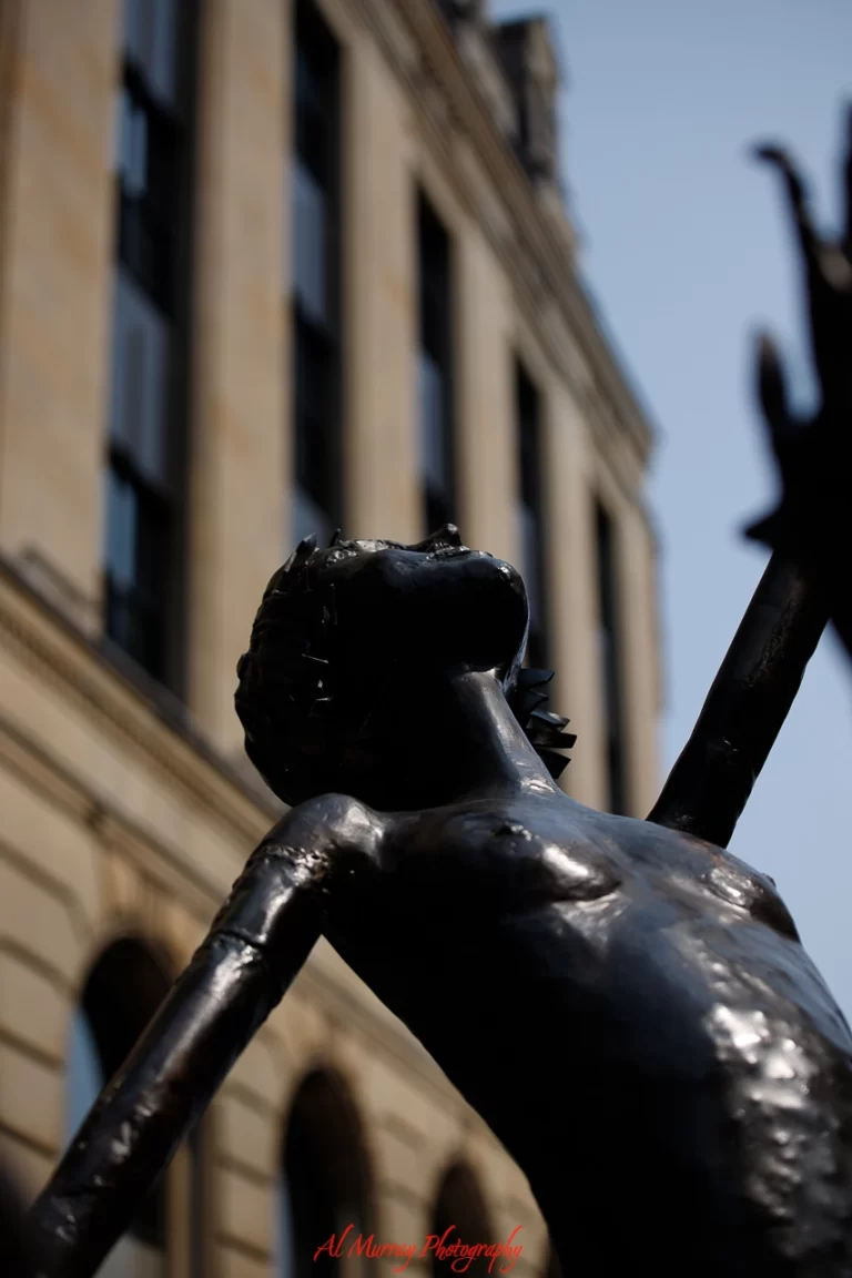 Statues along Sparks Street Pedestrian Mall in Downtown Ottawa