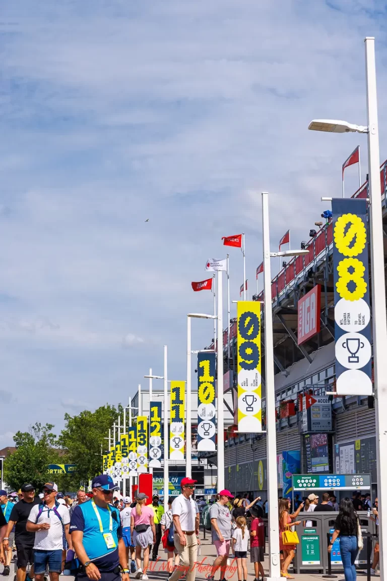 NBOpen promenade outside IGA stadium in Montreal