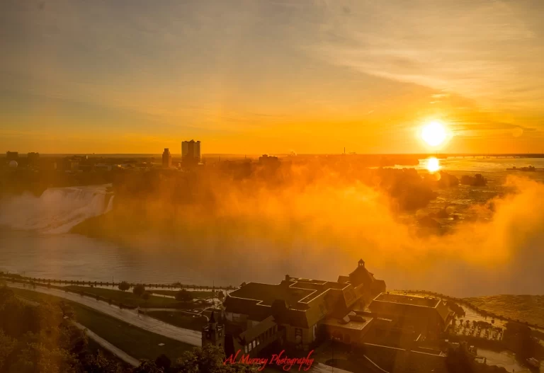 Autumn scenes from high above Niagara Falls