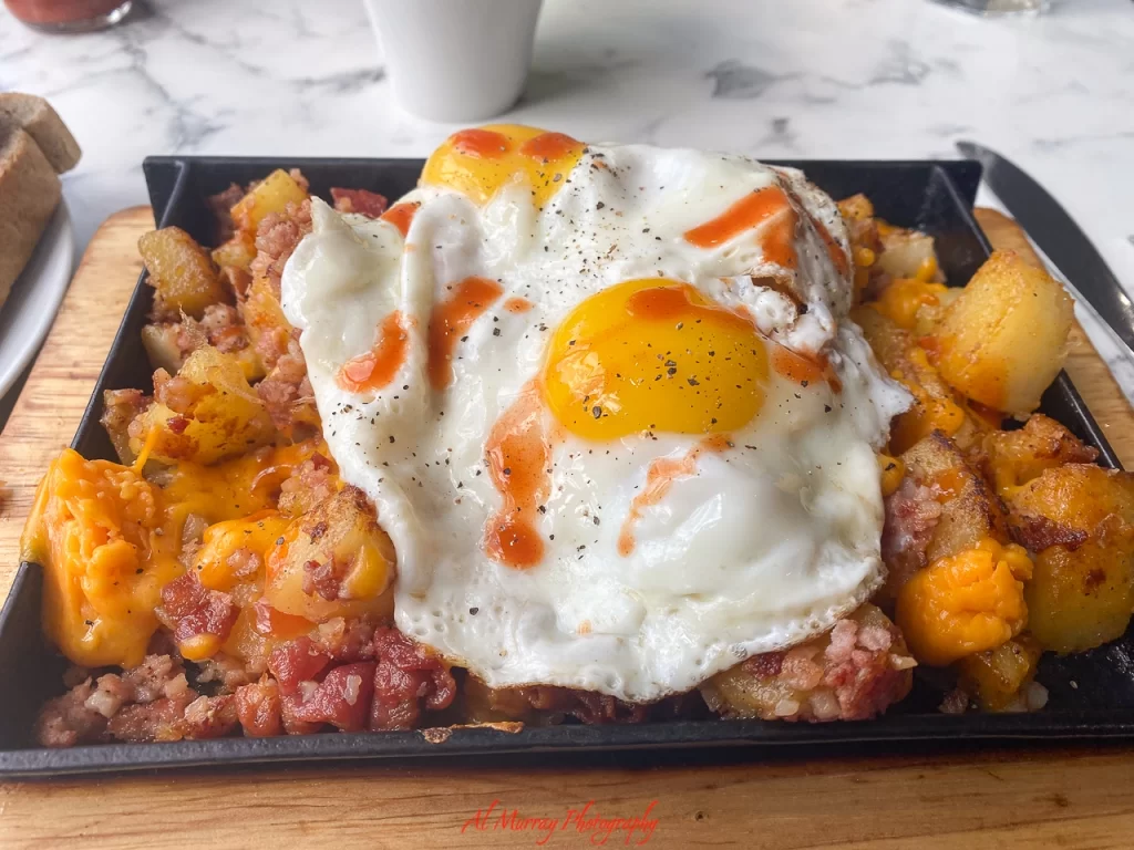 Broadview Diner's all day breakfast is worth the trip.  This is their sausage scrambler skillet.  I didn't need to eat the rest of the day!