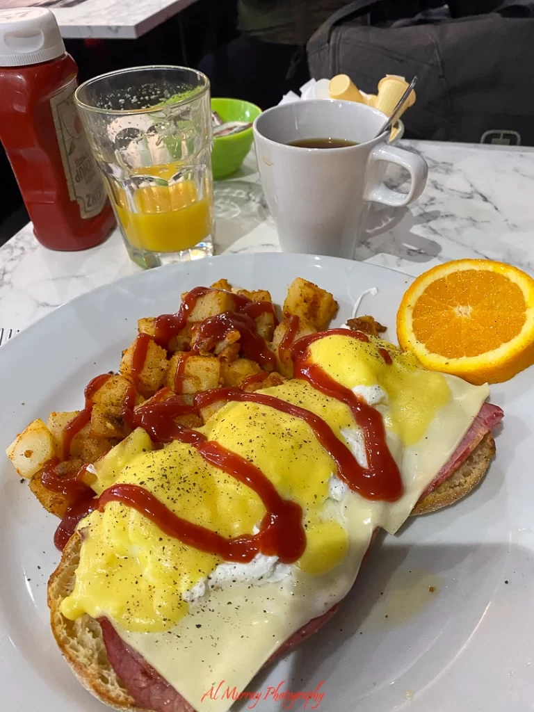 Broadview Diner's Smoked Meat Eggs Benny was good but a little short on the smoked meat I thought!