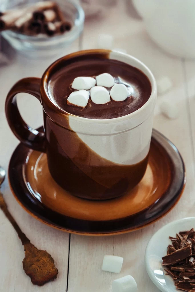 Hot chocolate on a winter's day is a great way to shake off the chill.
