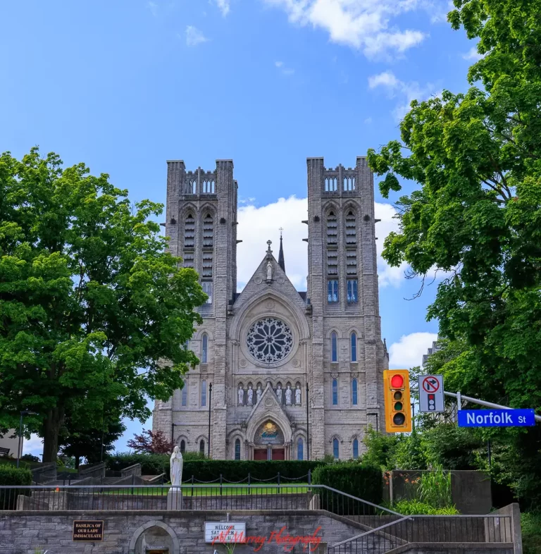 Basilica of Our Lady Immaculate in downtown Guelph, a historic stop on a day trip to Guelph from Toronto.